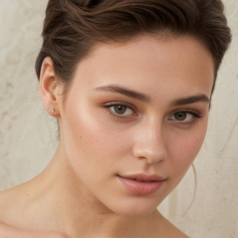 Turquoise Trio Opal Stud Earrings