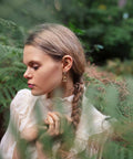 Champagne Crystal Teardrop Earrings - KOLAB by Makers Quarter