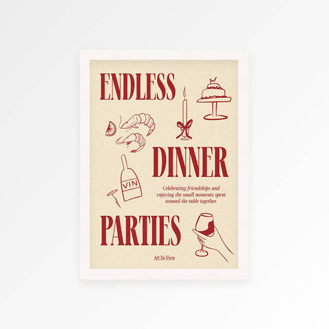 Endless Dinner Parties Print - KOLAB by Makers Quarter
