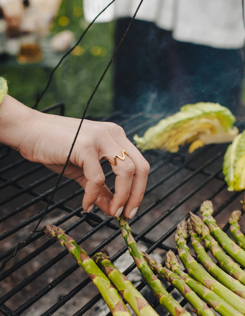 Gold Wave Ring, Waterproof