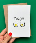 Greeting Card Christmas | Funny Christmas Card | Tinsel Tits - KOLAB by Makers Quarter