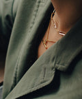 Gold T-Bar Chain Necklace, Waterproof - KOLAB by Makers Quarter