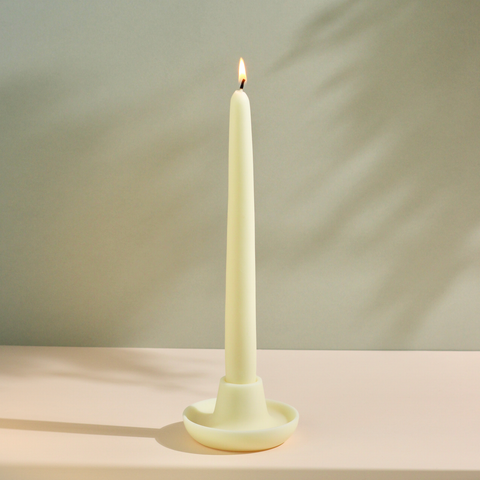 Pastel Handmade Beeswax & Soy Standing Taper Candles