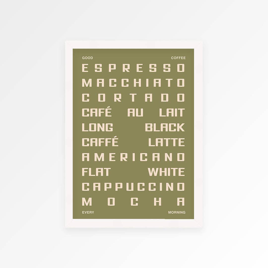 Coffee Guide Print