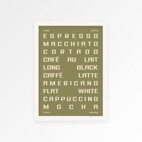 Coffee Guide Print - KOLAB by Makers Quarter