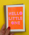 Greeting Card New Baby | New Baby Card | Hello Little One - KOLAB by Makers Quarter