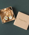 Terrazzo 'The One' Hoop Earrings in Teal, Lilac and Chartreuse - KOLAB by Makers Quarter