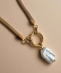 Chain & Freshwater Pearl Necklace Waterproof 18k Gold - KOLAB by Makers Quarter