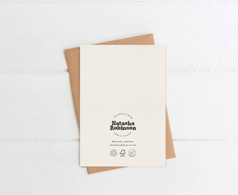 Happy Birthday | A6 Wavy Abstract Greetings Card