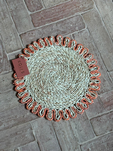 Corn Husk Placemat - Orange