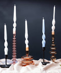 Glass Taper Candle Holder - Champagne - KOLAB by Makers Quarter