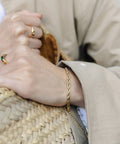 Gold 4mm Rope Twist Bracelet, Waterproof - KOLAB by Makers Quarter