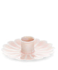 Enamel Flat Flower Candle Holder - Pink - KOLAB by Makers Quarter