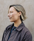Silver Elongated Drop Earrings, Waterproof - KOLAB by Makers Quarter