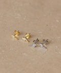 Gold Vermeil | Sterling Silver Mini Lightning Stud Earrings - KOLAB by Makers Quarter