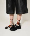 Tartan Cotton Socks - Red Dot Modern - KOLAB by Makers Quarter