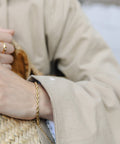 Gold 4mm Rope Twist Bracelet, Waterproof - KOLAB by Makers Quarter
