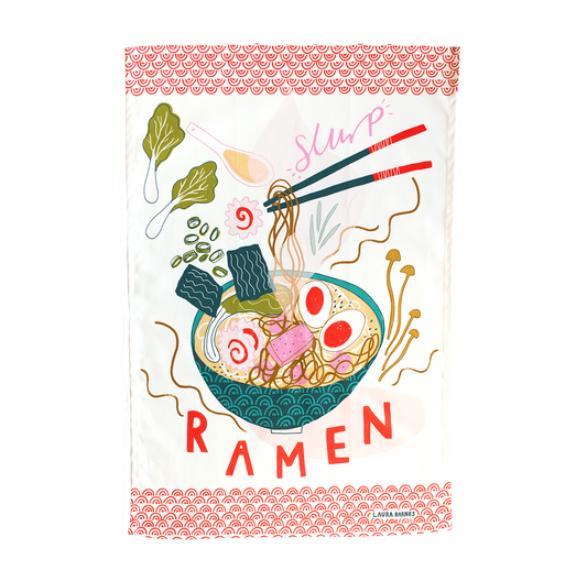 Ramen Organic Cotton Tea Towel - KOLAB by Makers Quarter