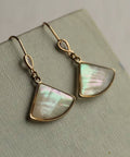 Abalone Pearl Fan Earrings - KOLAB by Makers Quarter