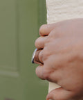 Silver Raised Fluid Ring, Waterproof - KOLAB by Makers Quarter