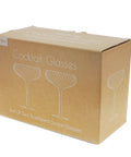 Scalloped Coupe Cocktail Glasses 250ml (Set of 2) - Pink - KOLAB by Makers Quarter