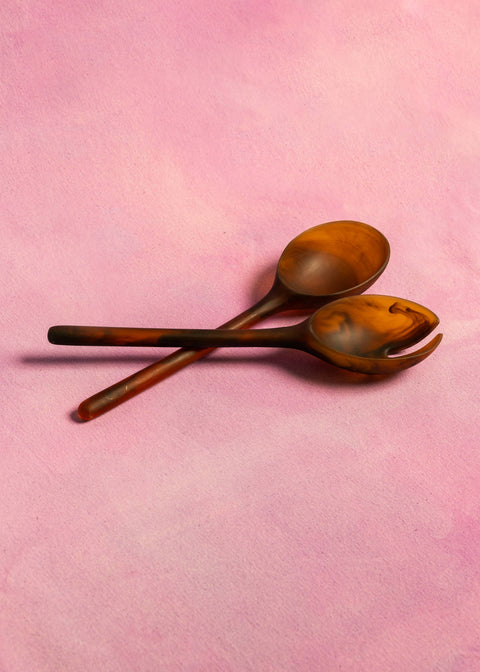 NEW Salad Servers - Amber Set - KOLAB by Makers Quarter