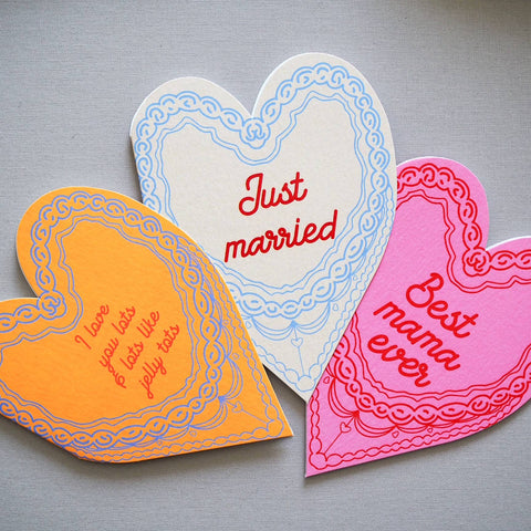 Best mama ever cake heart card - KOLAB by Makers Quarter