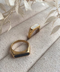 Everyday Gold Lozenge Ring - KOLAB by Makers Quarter