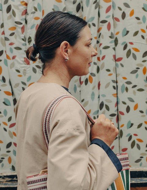 Silver Small Leverback Bold Hoop Earrings, Waterproof