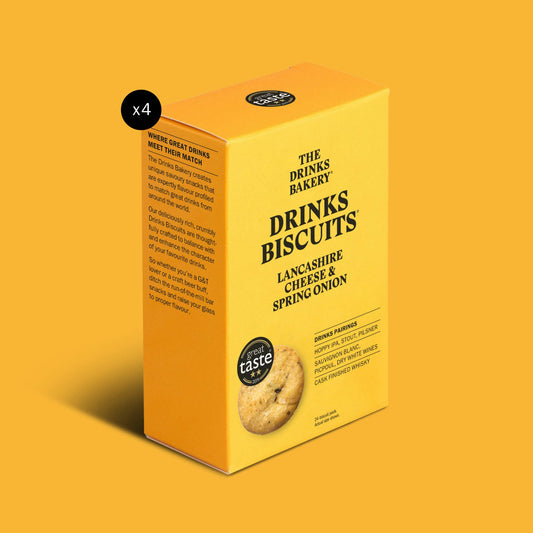 Drinks Biscuits - Lancashire Cheese & Spring Onion 110g - KOLAB by Makers Quarter