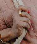 Gold Raised Fluid Ring, Waterproof - KOLAB by Makers Quarter