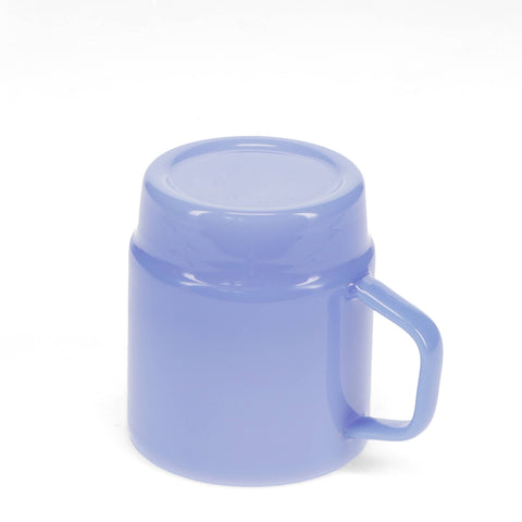 Stacking glass coffee cup 280ml - Milky blue