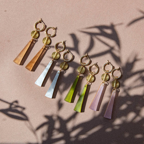 Power Drop Hoop Earrings - KOLAB by Makers Quarter