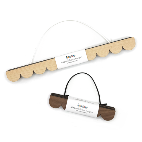 A5 Scalloped Maple Wall Print Hanger