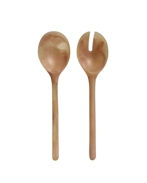Salad Servers - Coral Set