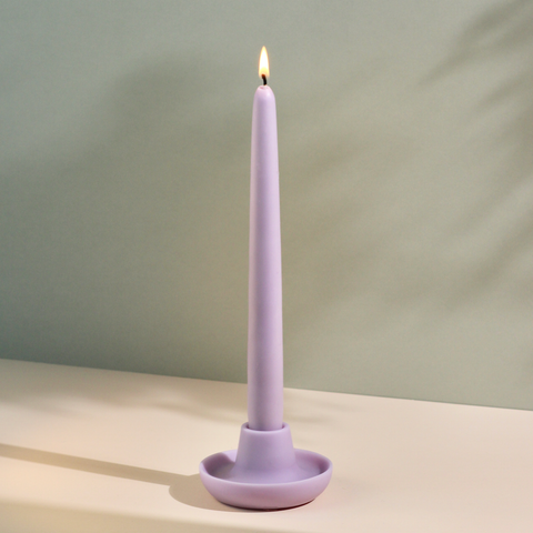 Pastel Handmade Beeswax & Soy Standing Taper Candles