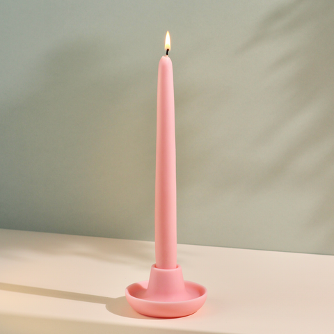 Pastel Handmade Beeswax & Soy Standing Taper Candles