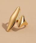 Eros Molten Ring 18k Gold PVD Waterproof Modern - KOLAB by Makers Quarter
