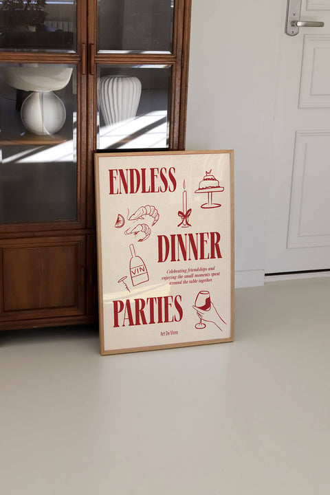 Endless Dinner Parties Print - KOLAB by Makers Quarter