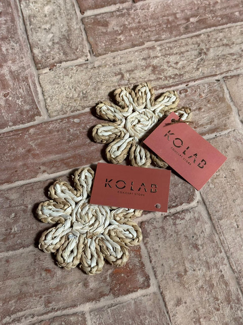 Corn Husk Coaster - Natural