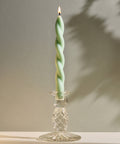 Soft Pastel Handmade Beeswax & Soy Blend Spiral Twist Candle - KOLAB by Makers Quarter