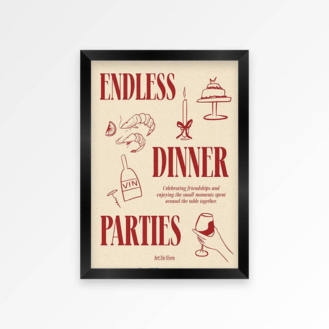 Endless Dinner Parties Print - KOLAB by Makers Quarter