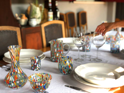 Hand Blown Glass Coffee Cup