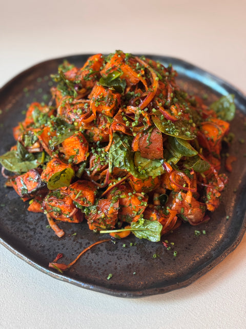 Harissa Sweet Potato Salad
