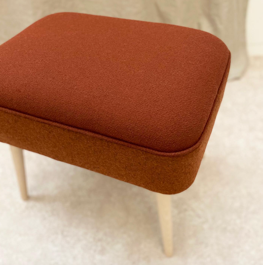 Wool Footstool : Tonal Sides