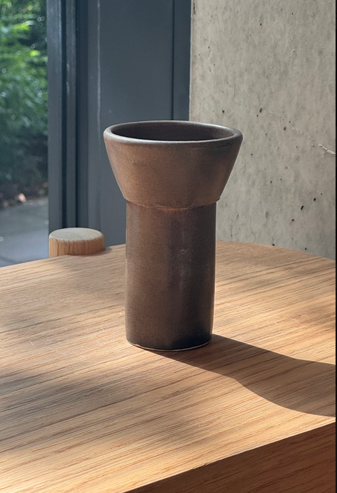 KOLAB Small Fluted Chocolate Vase