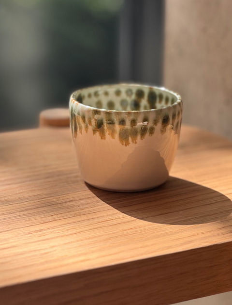 KOLAB  Green  Spotted Rim Cup