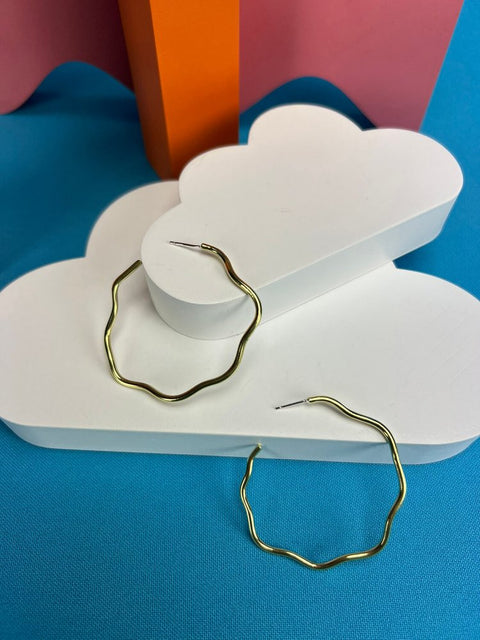 Big Cloud Hoop Earrings - KOLAB by Makers Quarter