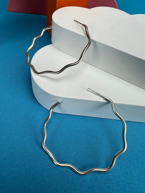 Big Cloud Hoop Earrings - KOLAB by Makers Quarter