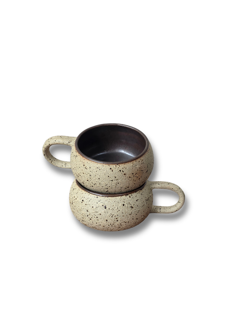 Speckled Rounded Mug Brown